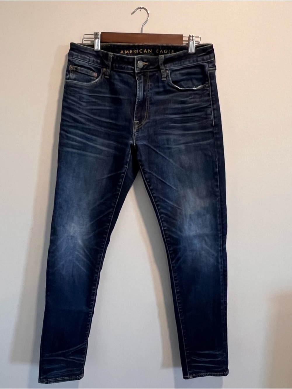 American Eagle Outfitters Men’s Dark Indigo Skinny Jeans